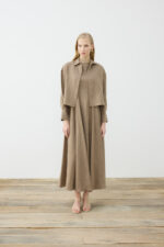 Natural 100% Linen Cropped Shirt - Image 7