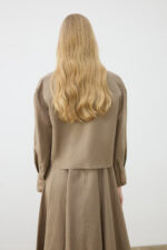 Natural 100% Linen Cropped Shirt - Image 9