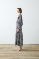 Alina Scarf Patterned Voile Skirt Set - Image 3