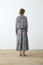 Alina Scarf Patterned Voile Skirt Set - Image 5