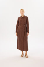 Gloria Washed Silk Shirt Dress - Image 9