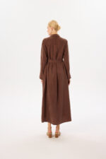 Gloria Washed Silk Shirt Dress - Image 7