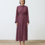 Gloria Washed Silk Shirt Dress