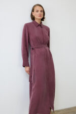 Gloria Washed Silk Shirt Dress - Image 6