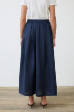Natural 100% Linen Pleated Skirt - Image 10