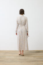 Pastel Patterned Viscose Rayon Shirt Dress - Image 6