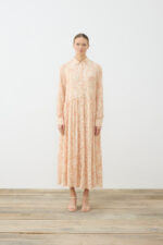 Pastel Patterned Viscose Rayon Shirt Dress - Image 5