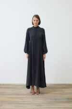 Prime Washed Silk Buttoned Belt Dress - Image 6