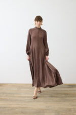 Prime Washed Silk Buttoned Belt Dress - Image 5